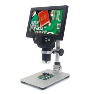 G1200 Digital Microscope 7 Inch Large Color Screen Large Base LCD Display 12MP 1-1200X