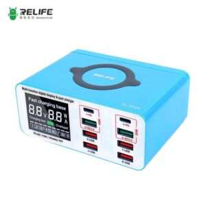 RELIFE RL-304S 8 PORT HIGH POWER LIGHTNING CHARGER WITH WIRELESS – 110W